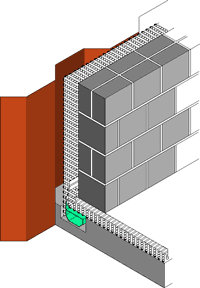Vandex basement waterproofing diagram