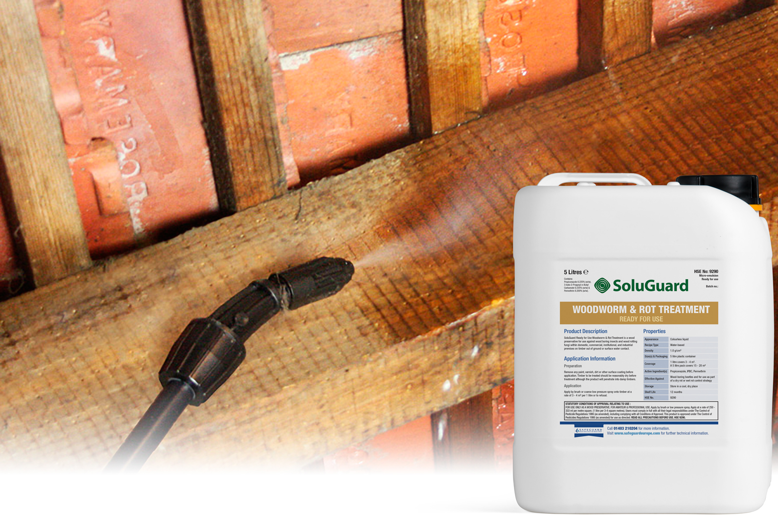 SoluGuard Woodworm & Rot Treatment