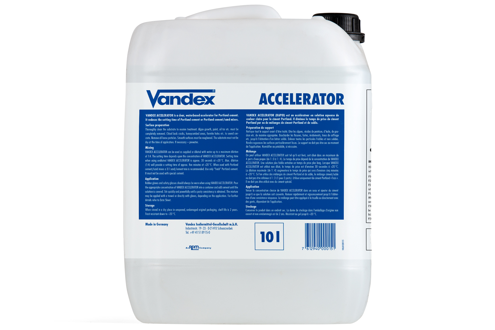Vandex Accelerator Accelerating agent for Portland Cement