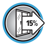 Close off draughts from doors and walls to improve thermal efficiency.