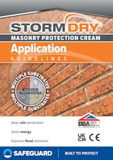 Stormdry Masonry Protection Cream Application Guidelines