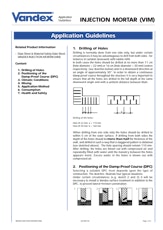 Vandex Injection Mortar Application Guidelines