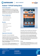 Drybase TS PLUS Tanking Slurry Datasheet