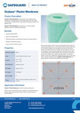 Drybase Plaster Membrane Datasheet