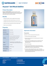 Dryzone Anti Mould Additive Datasheet