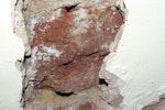 Example image of a brick destroyed by salt damage