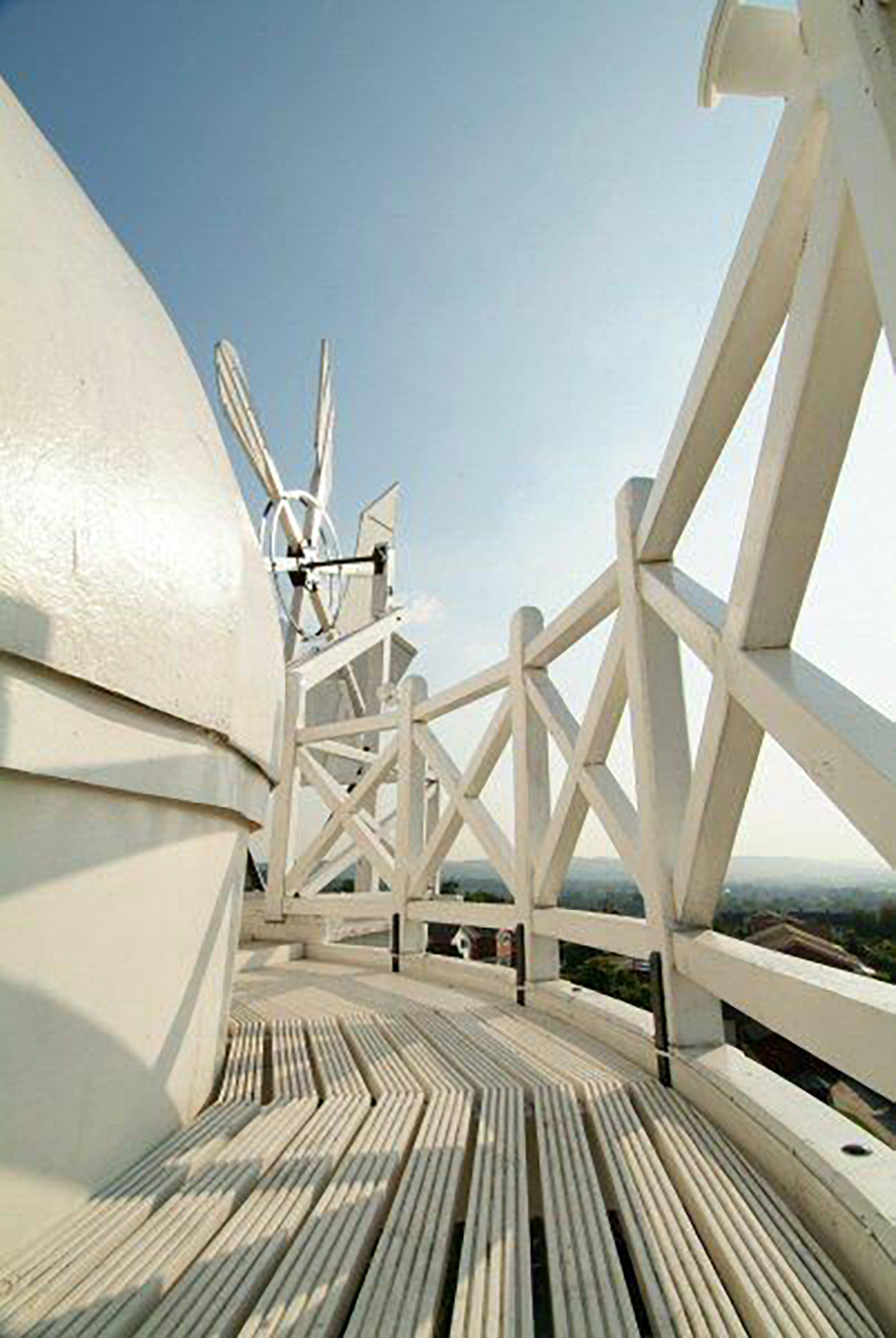 The windmill cap from the top of the windmill