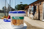 Weatherproofing the clubhouse for 10+ years with a single coat of Roxil Wood Protection Cream