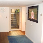 Home cinema room after conversion
