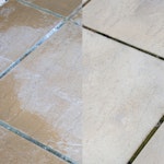 Allow the cream to absorb into the stonework / patio slabs for 24 hours