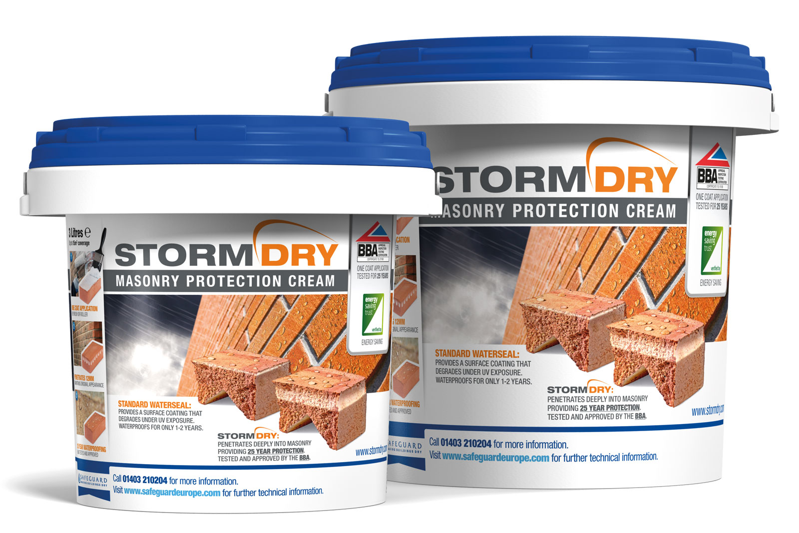 Stormdry Masonry Protection Cream For Brick, concrete and stone Walls Stormdry Masonry Protection Cream For Brick, concrete and stone Walls