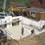 Building off the concrete slab